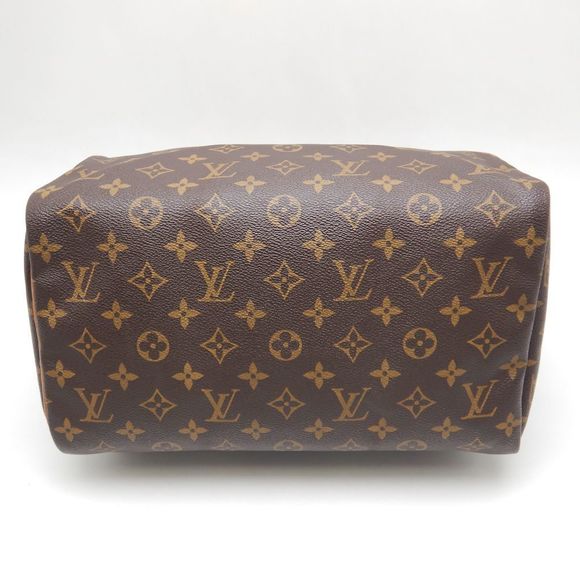 Louis Vuitton Monogram Speedy 30 Handbag Brown - Picture 5 of 8